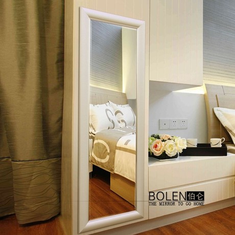 BOLEN田园悬挂穿衣镜，浅香槟色全身镜，型号CTF0053
