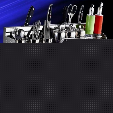 卡贝多功能可移动不锈钢厨房挂架，加宽加厚壁挂架子，型号: 33260