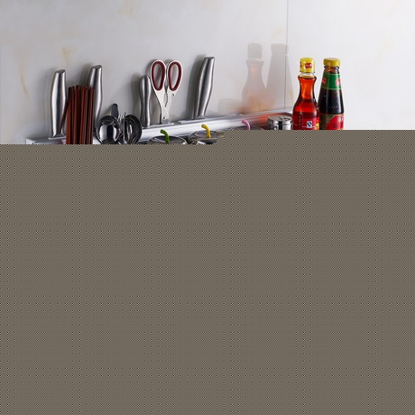 伯盾铝制精美花纹厨房挂架，多功能连体护栏厨房挂架，型号: BD9506