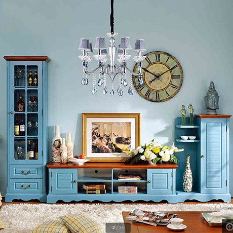 千彩居组合型半哑光储物柜，橡木实用型电视柜，型号 DG-D-510