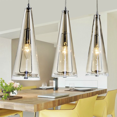 奥朵品牌LED玻璃吊灯，经典三头高品质吊灯，颜色多种，轻灵时尚，型号DL1D03-12