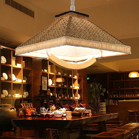 品玺灯饰休闲藤艺吊灯，现代手工编制吊灯，实用耐用，自然简约，型号PX920