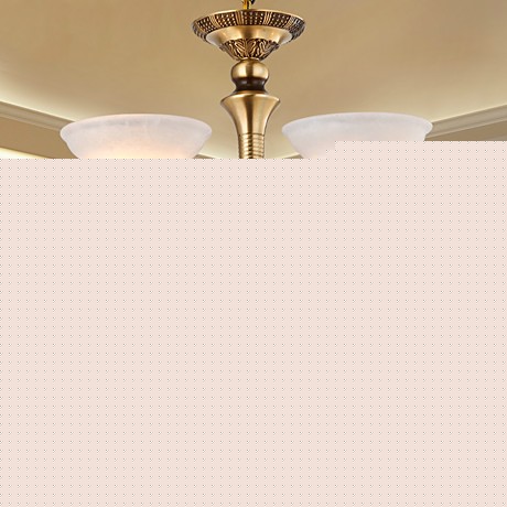 欧式复古全铜LED吊灯，8头豪华云石客厅吊灯，阳邦卧室灯具餐厅灯