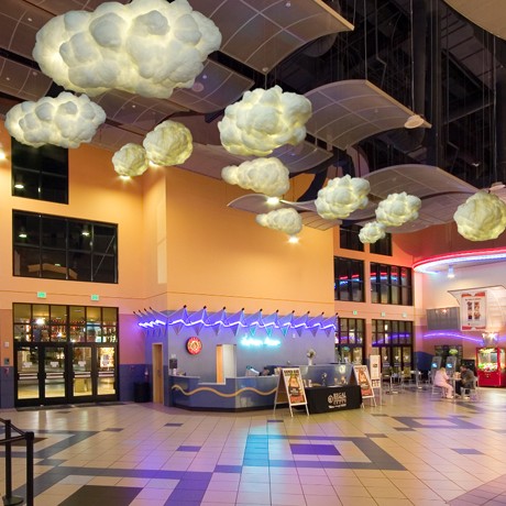 沃嘉白色云朵吊灯，布艺手工编织创意吊灯，高分子聚合物LED室内灯