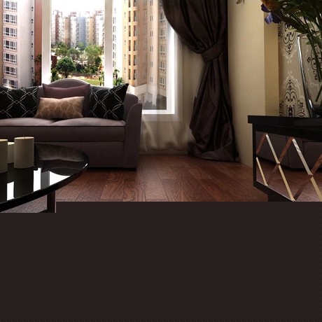 15mm仿古波浪纹多层复合地板，圣象NK3002山核桃实木地板