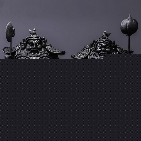 DARCHIN中式树脂摆件，趣味门神摆件YSC-8814A-BK，雕塑工艺品