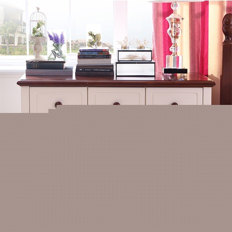 喜梦宝实木五斗柜，象牙白床边斗柜，多功能储藏柜，型号 BC84033-5D1