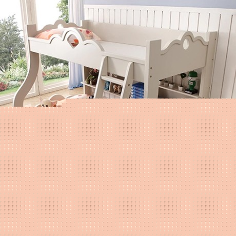 途疆双层结构儿童床，经典云形状子母上下床，型号TJ-831