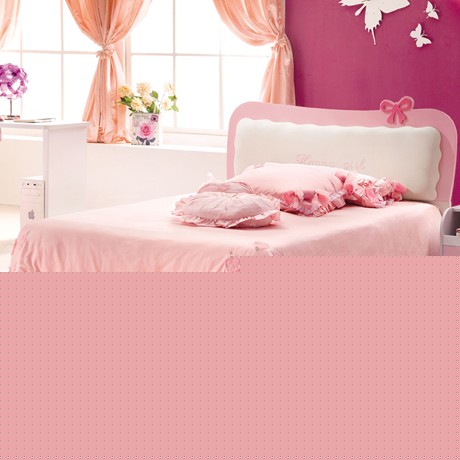 宜捷家居简约儿童床，大师设计奢华可爱型1.2及1.5米公主床，型号: 9898