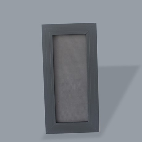 季候风推拉式金钢网防虫纱窗，铝合金边框电泳上色轮滑窗网