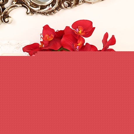 四色可选仿真花卉蝴蝶兰套装，加芬美饰家居装饰花卉盆景，货号jf190