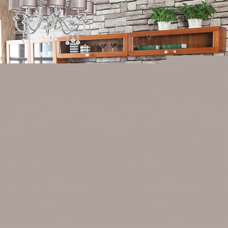 海森威现代中式储物挂柜，高档榆木边框经久耐用，边角打磨处理圆润光滑