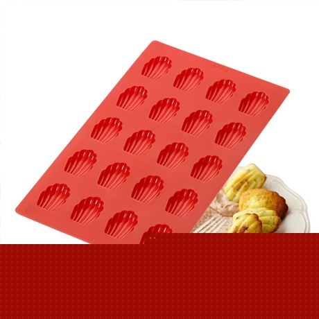 乐葵191131蛋糕模具，贝壳形状硅胶模具，迷你玛德琳蛋糕烘培工具