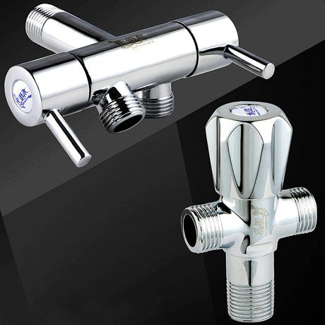 水传芳不锈钢主体角阀，全铜耐腐蚀角阀阀芯，双头独立开关角阀单品