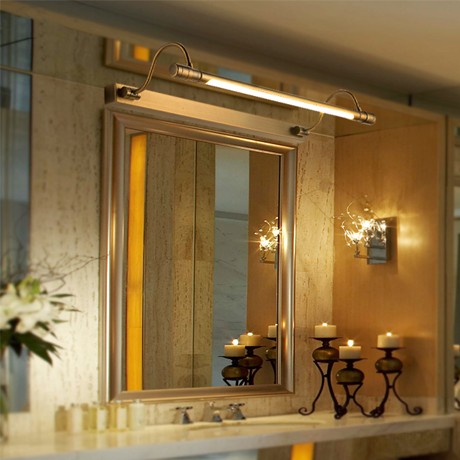 led美式浴室镜前灯，epinl卫生间简约艺术壁灯，型号J03铁艺电镀工艺设计镜灯