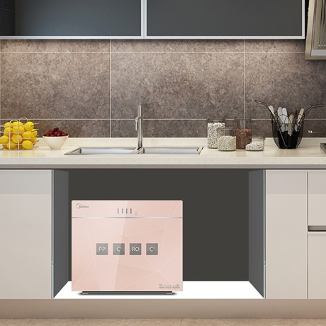 美的厨房净水器直饮双出水，mrc1687a-50g过滤净水机，1对1滤芯提醒纯水机