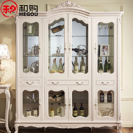 爱尚妮私欧洲法式雕花实木酒柜,田园风橡木柜,型号: 638