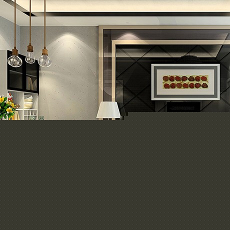 尚品宅配黑灰白客餐厅定制，小户型空间搭配，实用主义全屋设计