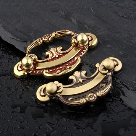 赛诺斯复古美式明装拉手，精细工艺纯铜把手，柜门专用型号SN-016CF