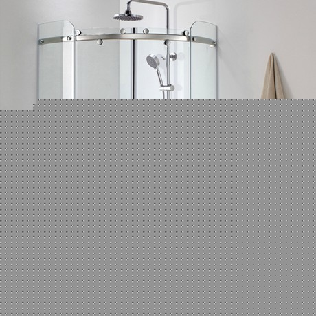 艾戈恋家密闭不漏水淋浴房，静音滑轮钢化玻璃开放式洗澡房，型号 Q-BG42