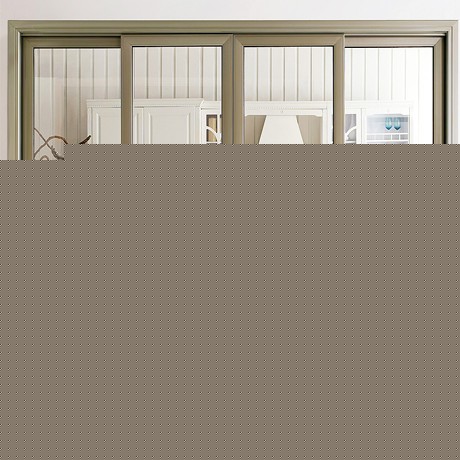 铝合金推拉门，现代简约隔断门，新标炫弧钢化玻璃门Q4063