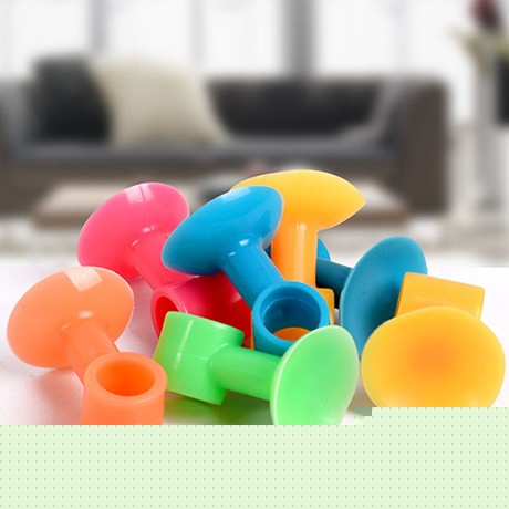 莱迪斯彩色隐形门吸，环保硅胶多功能防撞垫，免打孔防水门碰