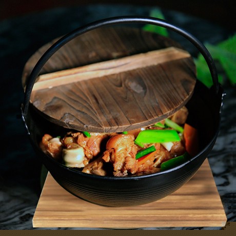 可吊煮铸味生铁炖锅，手工锻造日式汤锅，炉灶通用锅具型号02205MY01