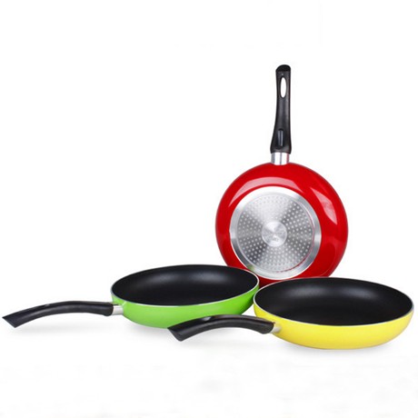 得利仕环保华福涂层平底锅，高温烤漆煎锅，无烟铝合金锅具DLS-LJ026