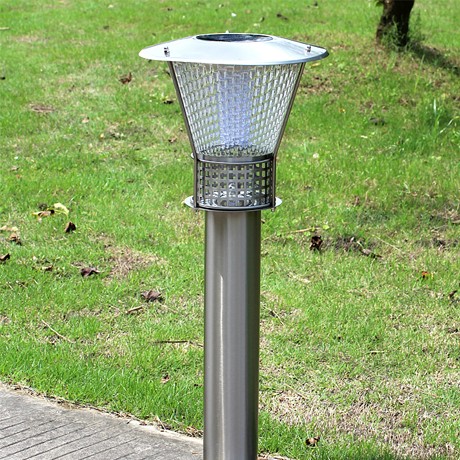 朗吉蒂品牌亚克力灯罩落地式室外灯，现代简约不锈钢灯体草坪灯，型号C-G093