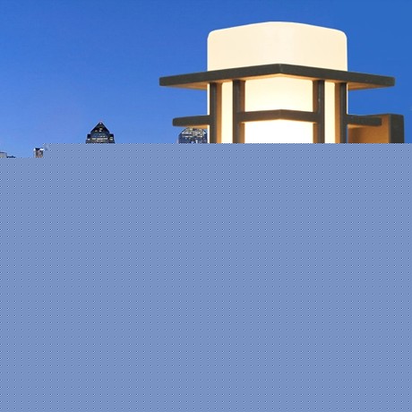 皓森现代简约长方形壁挂式室外灯，铝制磨砂庭院灯，型号: 5492-2