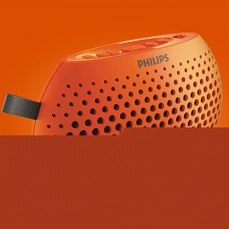 健康环保便携插卡收音机，桔色飞利浦音乐播放器，随身听收音机SBM100