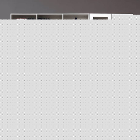 杰特森现代简约时尚书架，多功能储物书柜，黑白配色经典大气