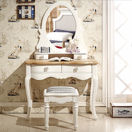 和购家具实木梳妆台，地中海造型别致独特，型号: 161妆台