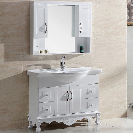 Mlat/美伦艾特纯实木整体浴室柜，落地组合式储物浴室柜，系列: 2030