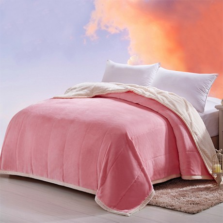 颗粒状绒面贴身毛毯，粉色贝贝绒亲肤毯，骄子爱抗静电丝毯BLS1208