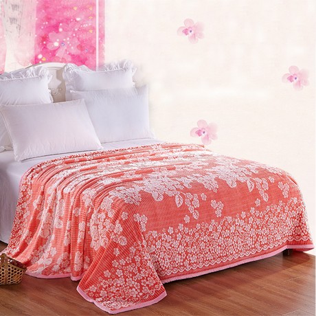 骄子爱立体雕花绒毯，防寒保暖法兰绒盖毯，走线工整毛毯货号6619