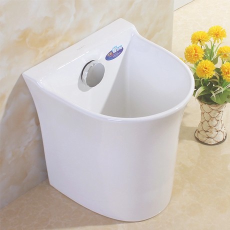 恺爵卫浴品牌陶瓷自动下水拖把池，精致简约的全铜下水器拖布池，型号811