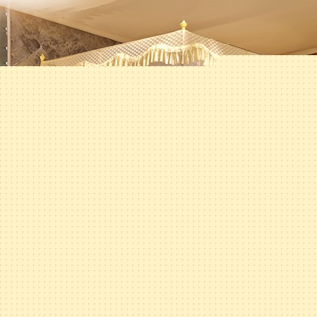 舒逸思宫廷高档奢华蚊帐，加高绸缎蕾丝三门拉链方帐，ALS-11