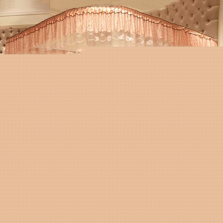 雅牧宫廷奢华大气蚊帐,单门落地U型伸缩导轨蚊帐,YAMU-DY