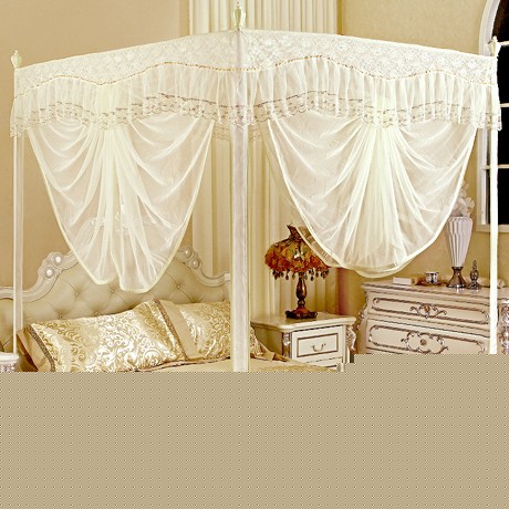 康亨品牌拉链方形式1.5米蚊帐，坐床式三门床幔高贵优雅，货号KH1218