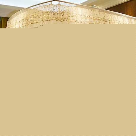 骄子爱宫廷式三开门蚊帐，360度防蚊密纱落地式帐子，货号: HQYX