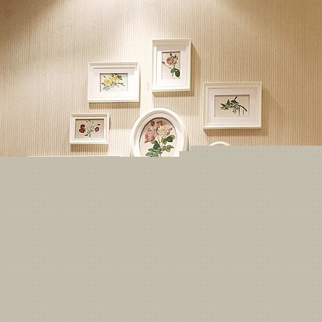 典忆美阁韩式田园纯色实木相框墙，浪漫12框组合装饰，型号: t-1bg