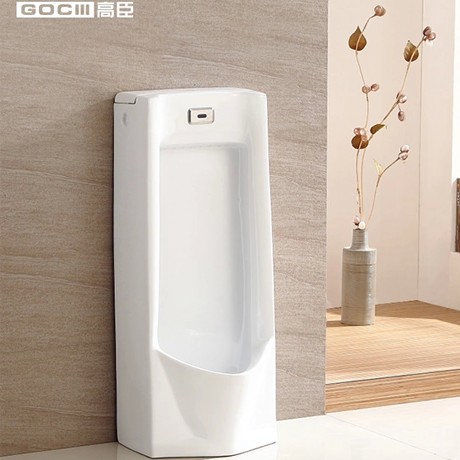 高臣卫浴牌自动冲水小便器，517型立地式小便斗，优质进口自洁釉面