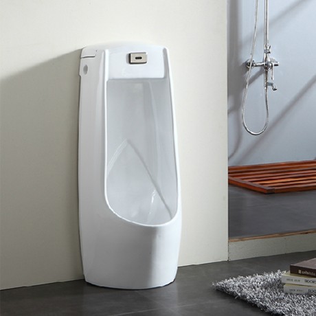 卡尼斯品牌落地式感应小便器，地排水陶瓷男士小便斗，型号KX-12