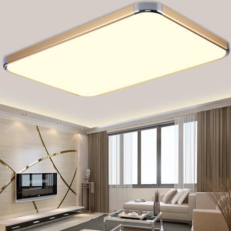 嘉饰邦亚克力灯罩LED客厅灯，长方形超薄高透光吸顶灯，型号: J107