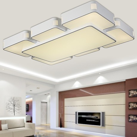 嘉饰邦A80长方形简约创意吸顶灯，环保节能护眼LED吸顶灯