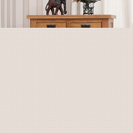 源氏木语古朴美式天然实木鞋柜，北美高质橡木柜，型号: Y0149