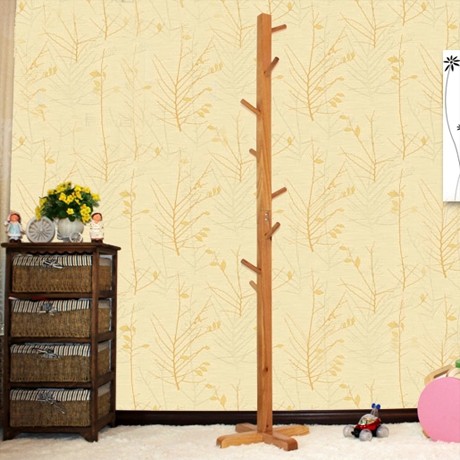 博士王子树枝环保实木衣帽架，LD-007系列欧式静电烤漆拆装衣架