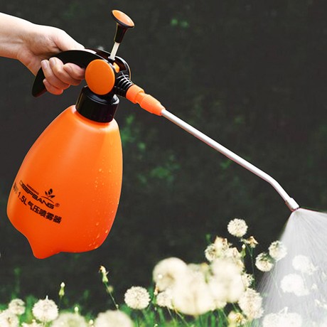深邦1.5L花园喷水壶，气压式塑料洒水壶，577-15花草雾化小水壶