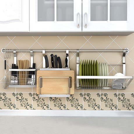 HAOFANGBIAN/好方便组合式置物架，201型不锈钢厨房置物架，多种收纳部件组合方式